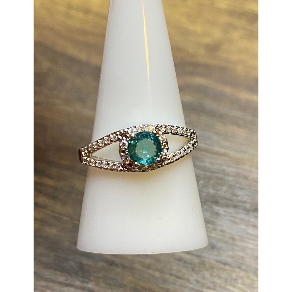 Bomb Party RBP3877 Dazzle Me Darling Lab Created Seafoam Tourmaline Size 9